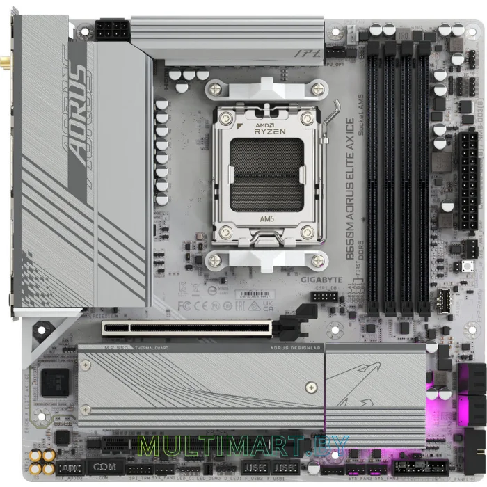 Материнская плата Gigabyte B650M Aorus Elite AX Ice